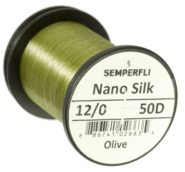 Semperfli Nano Silk Bindetråd 50D 12/0 Olive