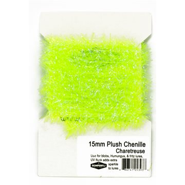 Semperfli 15 mm Plush Translucent Chenille Fluoro Rhyacophilia Green