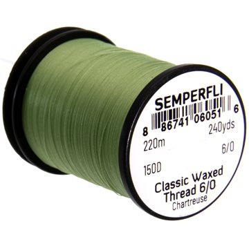 Semperfli Bindetråd - Waxed Thread 6/0 Chartreuse