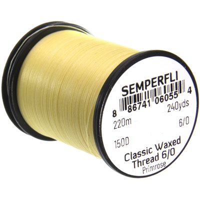 Semperfli Bindetråd - Waxed Thread 6/0 Primrose