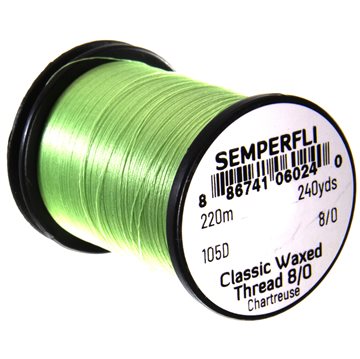 Semperfli Bindetråd - Waxed Thread 8/0 Chartreuse