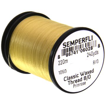 Semperfli Bindetråd - Waxed Thread 8/0 Primrose