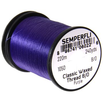 Semperfli Bindetråd - Waxed Thread 8/0 Purple