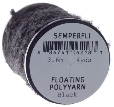 SemperFli Dry Fly Polyyarn Black