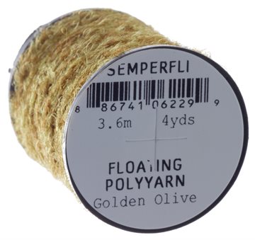 SemperFli Dry Fly Polyyarn Golden Olive