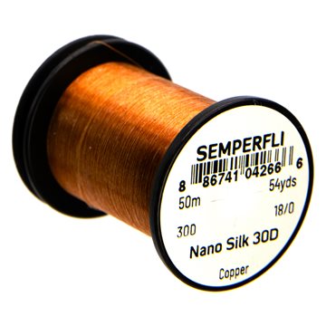 Semperfli Nano Silk Bindetråd 30D 18/0 Copper