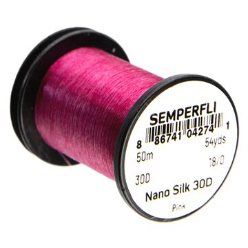 Semperfli Nano Silk Bindetråd 30D 18/0 Pink