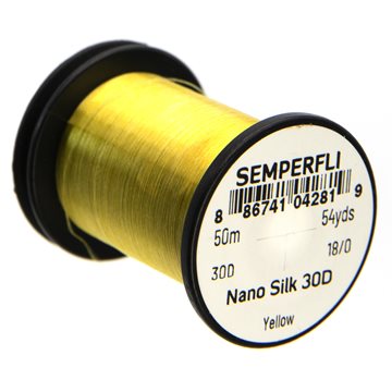Semperfli Nano Silk Bindetråd 30D 18/0 Yellow
