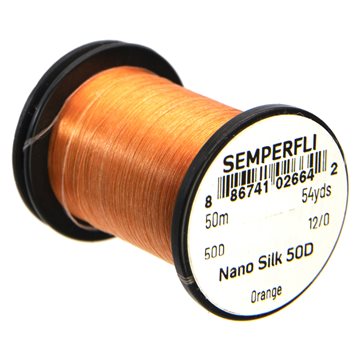 Semperfli Nano Silk Bindetråd 50D 12/0 Orange