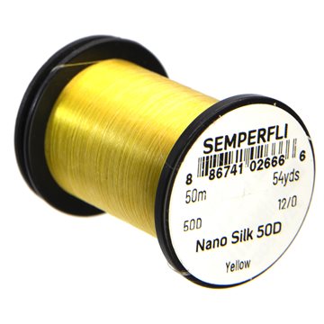 Semperfli Nano Silk Bindetråd 50D 12/0 Yellow