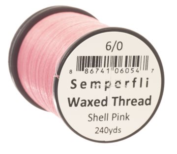 Semperfli Bindetråd - Waxed Thread 6/0 Shell Pink