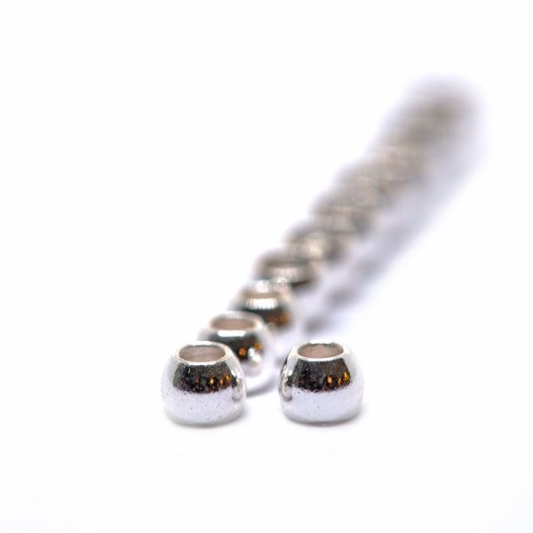 FutureFly Brass Beads 4 mm Silver