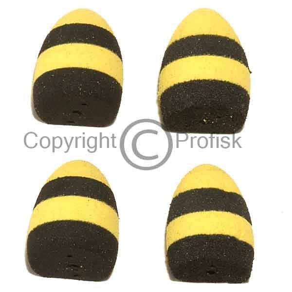 Foam Poppers L Black/Yellow