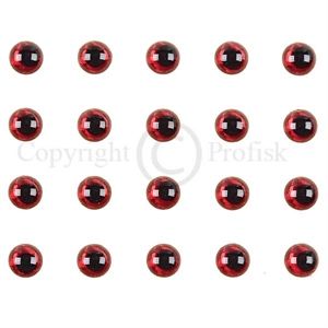 Soft Molded 3D eyes XS 3mm Red