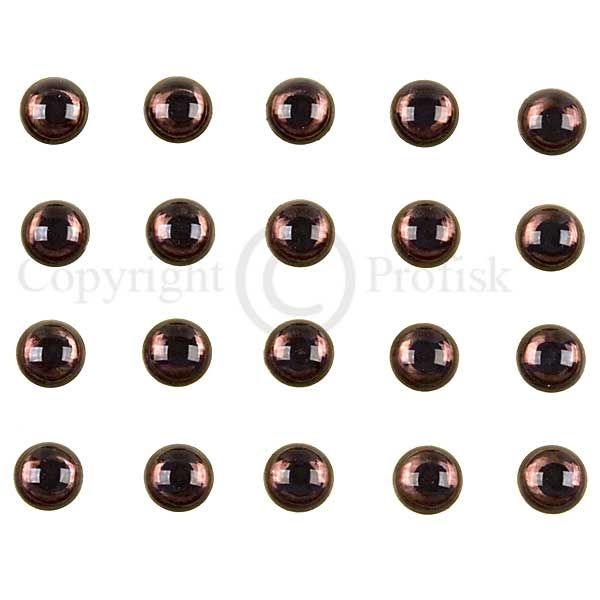 Soft Molded 3D eyes S 4mm Brown