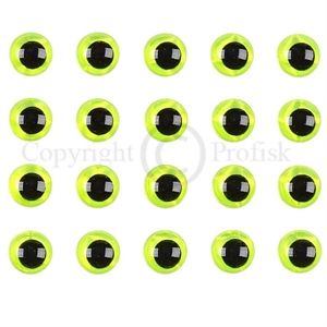 Soft Molded 3D eyes_ 5mm Yellow