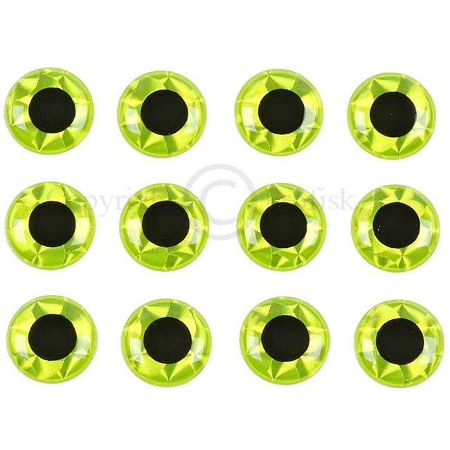 Soft Molded 3D eyes XL 11mm Yellow