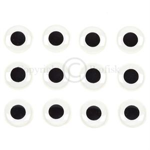 Soft Molded 3D eyes XL 11mm Glow White