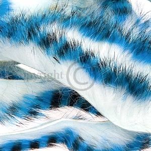 Tiger Barred Strips 3 mm. Blue/Black/White