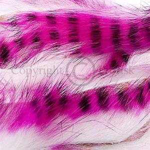 Tiger Barred Strips 3 mm. Hot Pink/Black/White