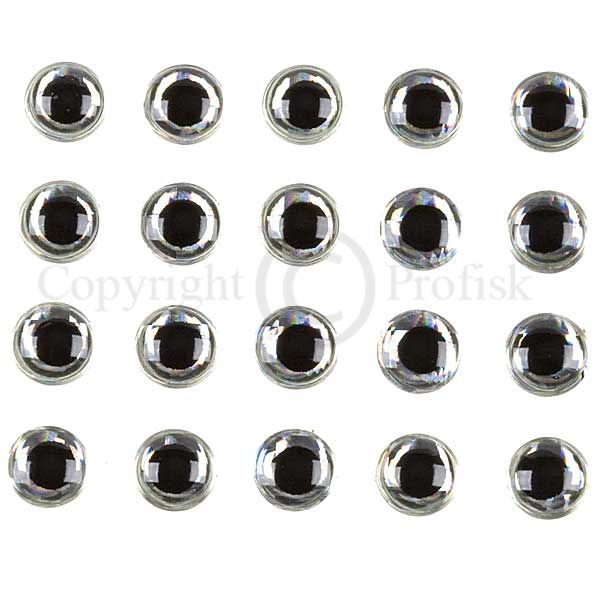 Soft Molded 3D eyes_S 5mm Silver