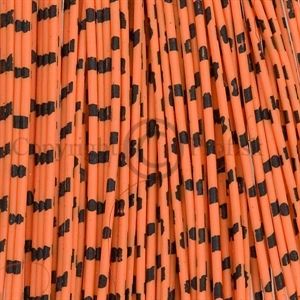 Barred Round Rubber Legs M Orange/Black