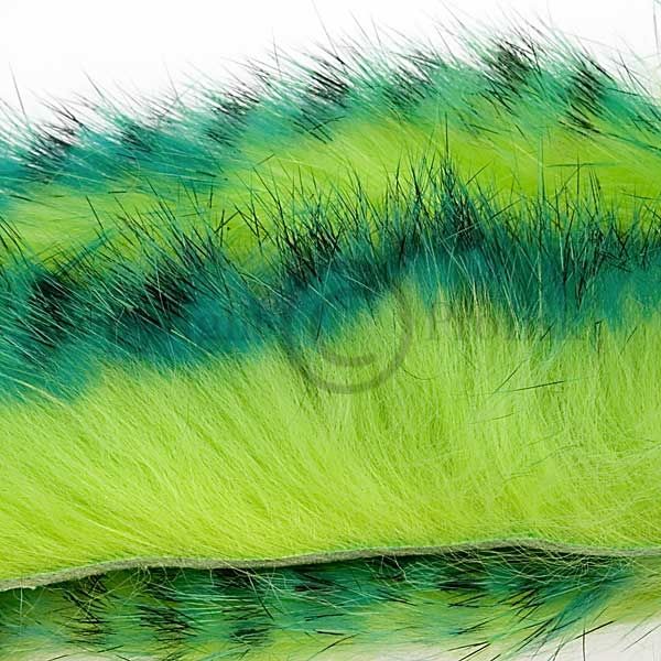 Tiger Barred Strips 3 mm. Green/Black/Ch.