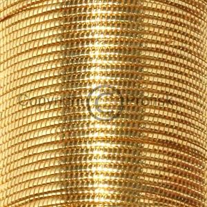 Oval Metal Tinsel Gold large