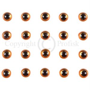 Soft Molded 3D eyes XS 3mm Orange
