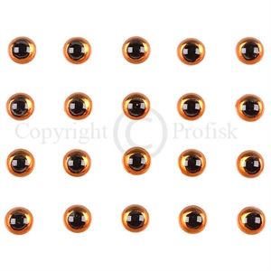 Soft Molded 3D eyes XS 3mm Orange