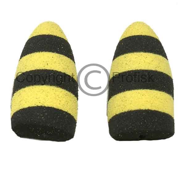 Tapered Foam Popper S. Black/Yellow