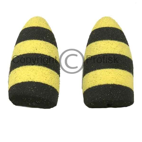 Tapered Foam Popper S. Black/Yellow