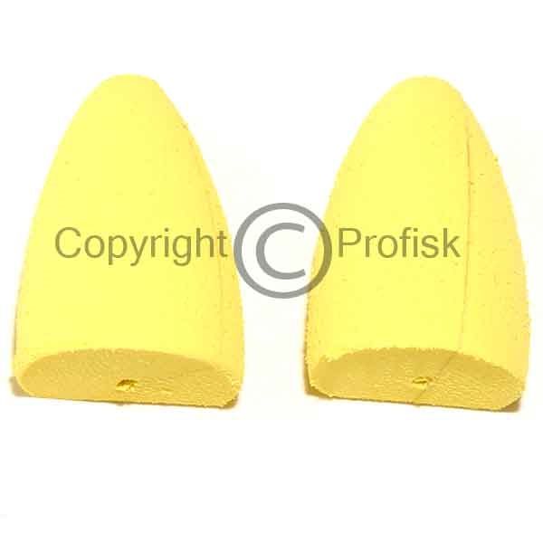 Tapered Foam Popper L. Yellow