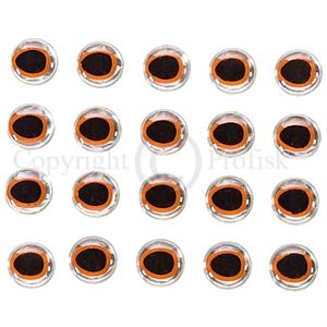 Pupil Eyes Orange/Black 6 mm