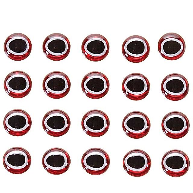 Pupil Eyes Red/Black 6 mm