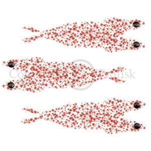 Pro 3D Shrimp Shell X-Smal Red Dots/Clear base