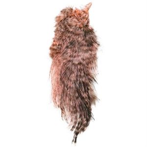 Whiting Bird Fur Grizzly/Salmon Pink