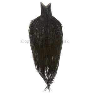 Whiting Rooster Dry Fly Cape Pro Grade Black (1/2 nakke)